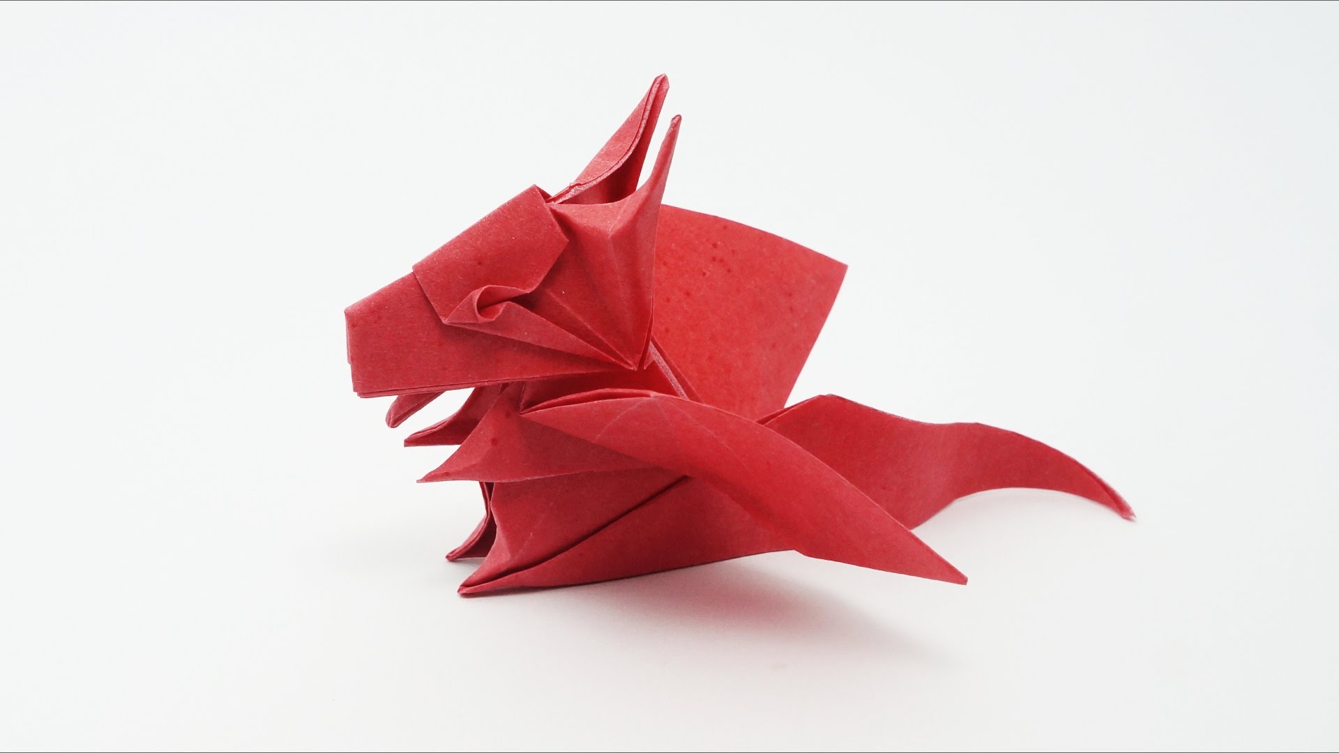 Origami bebé dragón para realizar en casa y liberarnos del estrés.