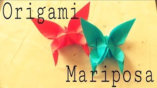 Origami mariposa, una divertida manualidad en papel para decorar.