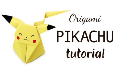 Origami Pikachu, como hacer una figura Pokemon en papel.