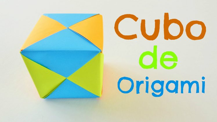 Cubo de papel, origami modular sencillo para principiantes.
